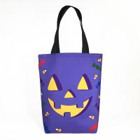 Grocery Tote - Halloween Purple Pumpkin