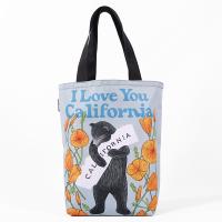 3Fish Studios: California Poppy Bear Grocery Tote