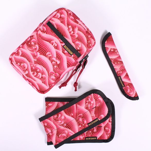 Golden Waves Red Coozy Collection
