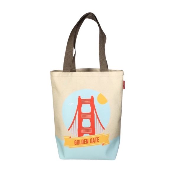 Golden Gate Bridge Landmarks Grocery Tote