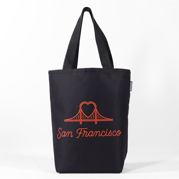 DigiPrint SF Heart Bridge Grocery Tote