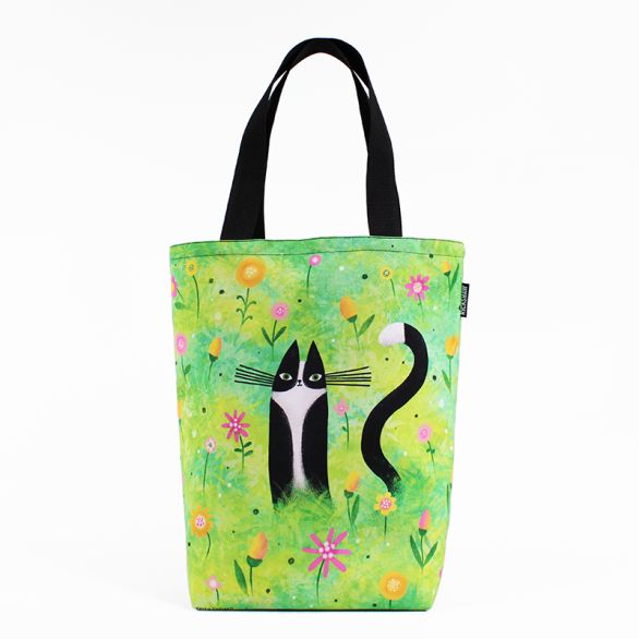 Spring Kitty Grocery Tote