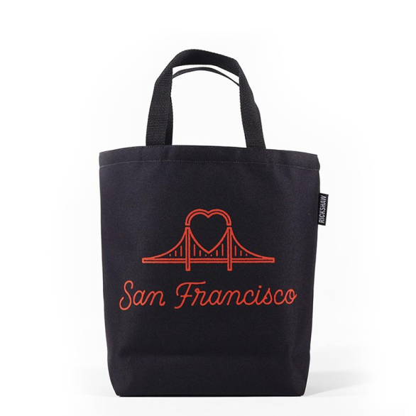 DigiPrint SF Heart Bridge Mini Tote