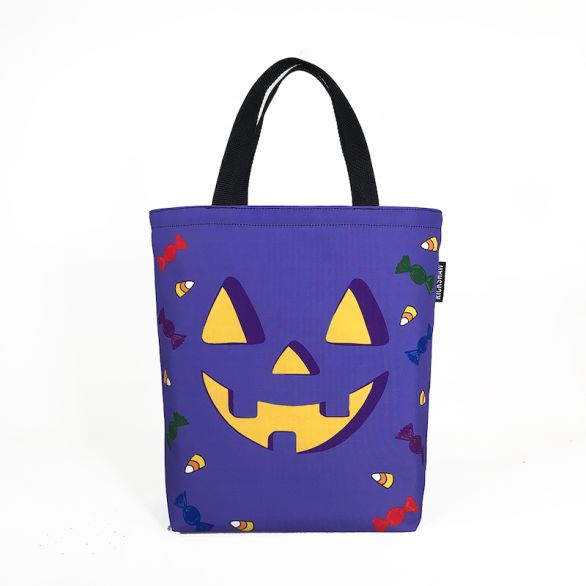 Mini Tote - Halloween Purple Pumpkin