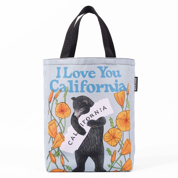 3Fish Studios: California Poppy Bear Mini Tote