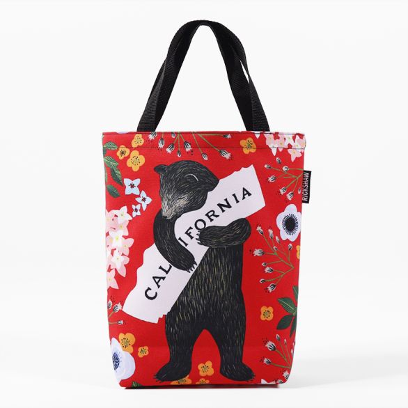 3Fish Studios: California Red Bear Mini Tote