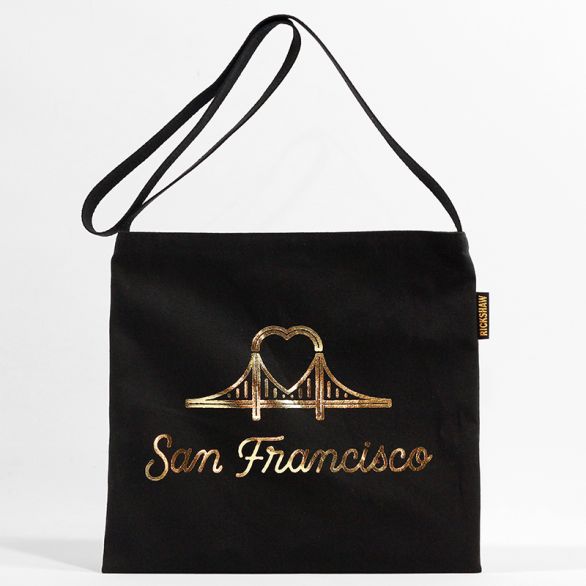 Canvas SF Heart Bridge Musette Gold