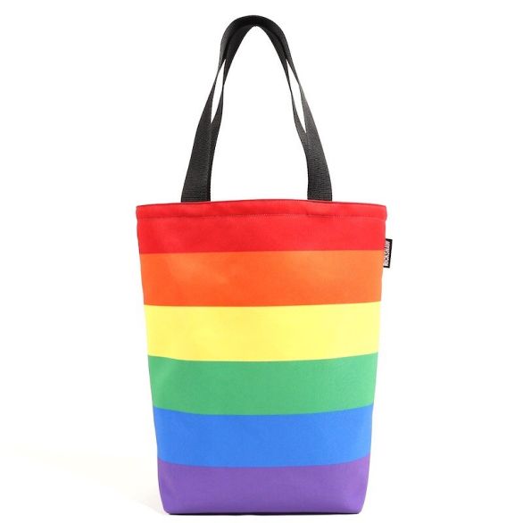Pride Stripe Grocery Tote