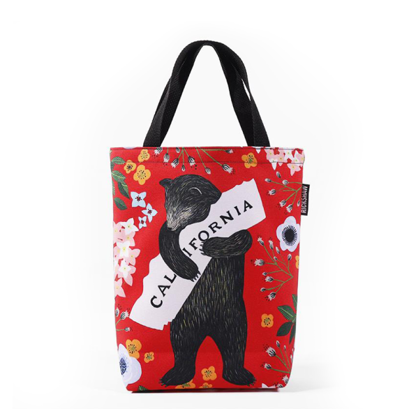 3Fish Studios: California Red Bear Mini Tote
