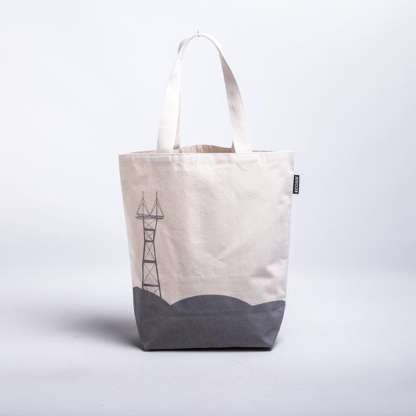Sutro Tower Canvas Grocery Tote