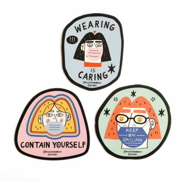 Sabrina Siegel Face Mask Sticker Pack
