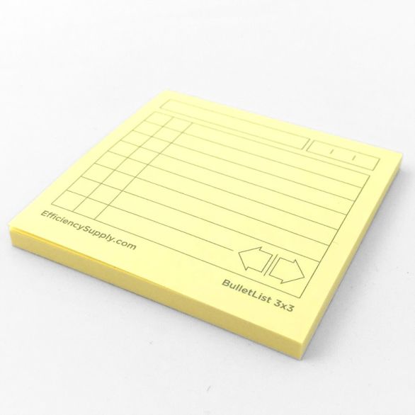 BULLETLIST POST-IT® NOTES 3X3