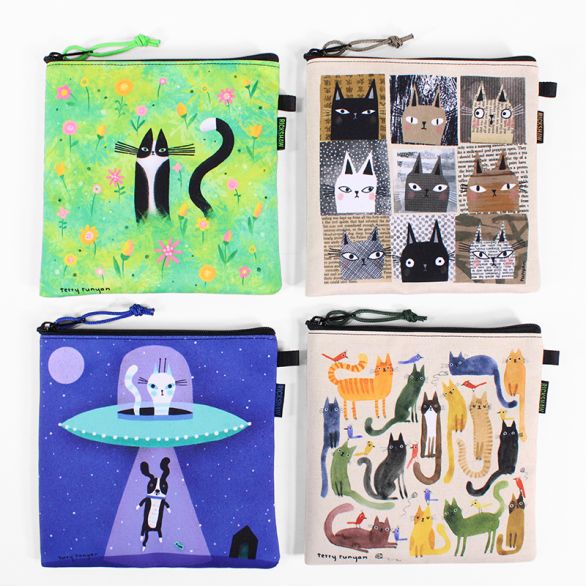 Terry Runyan Zipper Pouches