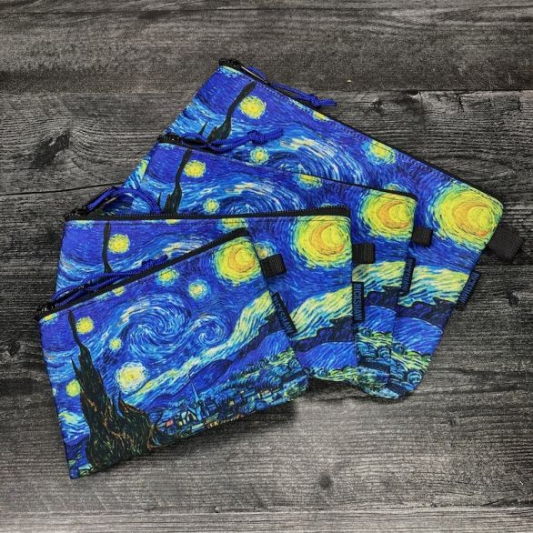 STARRY NIGHT ZIPPER POUCHES