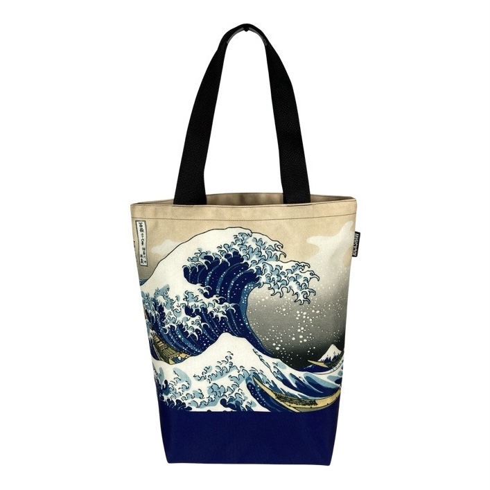 The great wave tote bag top