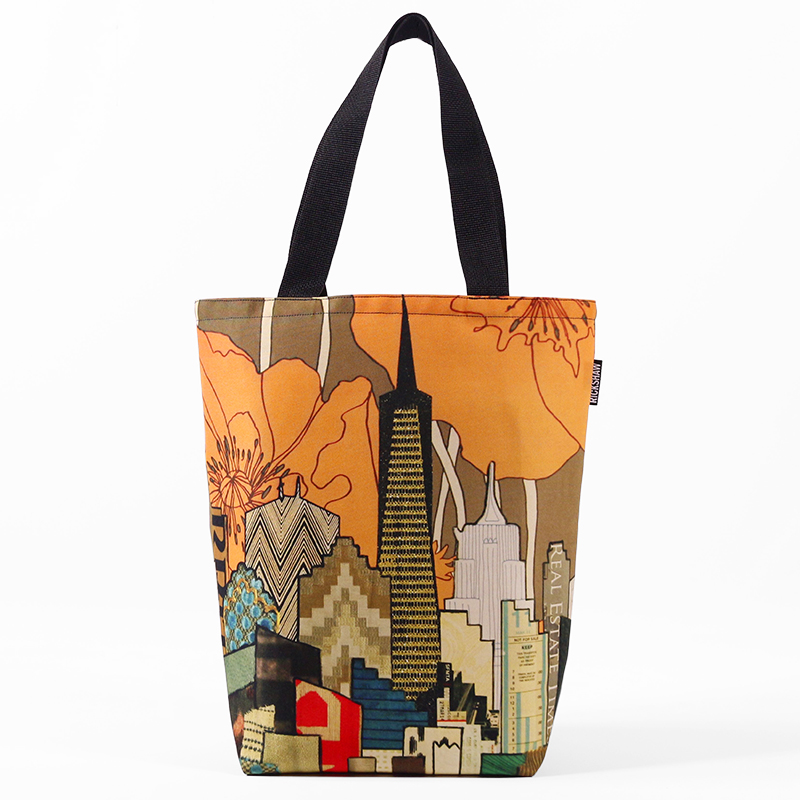 Skyline canvas top grocery bag