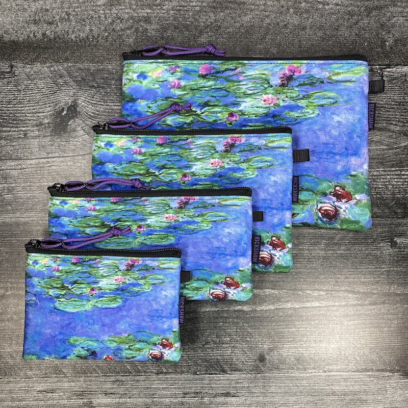 Monet Water Lilies Zipper Pouches